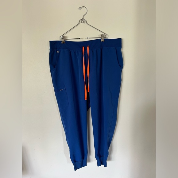 BNWOT Winning Blue High Waisted Zamora Jogger Scrub Pants Size 4XL - Picture 2 of 11